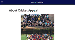 Desktop Screenshot of cricketappeal.com.au